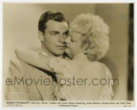 5d803 SEARCH FOR BEAUTY 7.75x9.75 still '34 romantic c/u of Buster Crabbe & blonde Ida Lupino!