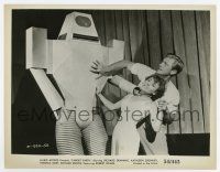 5d872 TARGET EARTH 8x10.25 still '54 Richard Denning & Kathleen Crowley attacked by killer robot!