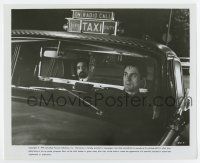 5d878 TAXI DRIVER 8.25x10 still '76 c/u of director Martin Scorsese in Robert De Niro's cab!