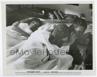 5d176 BULLITT 8.25x10 still '68 sexy Jacqueline Bisset in bed with Steve McQueen talking on phone!