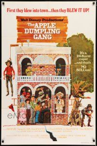 5f054 APPLE DUMPLING GANG 1sh '75 Disney, Don Knotts in the motion picture of profound nonsense!