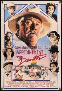 5f055 APPOINTMENT WITH DEATH 1sh '88 Agatha Christie, Carrie Fisher, Peter Ustinov!
