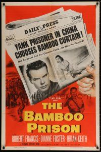 5f080 BAMBOO PRISON 1sh '54 Robert Francis, Yank prisoner in China chooses bamboo curtain!