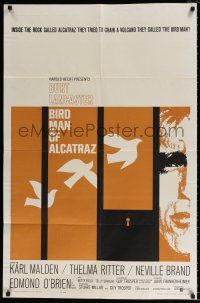 5f112 BIRDMAN OF ALCATRAZ 1sh '62 Burt Lancaster in John Frankenheimer's prison classic!
