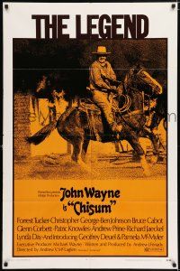 5f178 CHISUM 1sh '70 Andrew V. McLaglen, The Legend big John Wayne on horseback!
