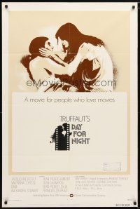 5f213 DAY FOR NIGHT int'l 1sh '73 Francois Truffaut's La Nuit Americaine, Jacqueline Bisset