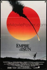 5f253 EMPIRE OF THE SUN 1sh '87 Stephen Spielberg, John Malkovich, first Christian Bale!