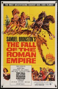 5f269 FALL OF THE ROMAN EMPIRE 1sh '64 Anthony Mann directed, Sophia Loren, art of Rome!