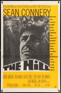 5f396 HILL 1sh '65 directed by Sidney Lumet, great close up of Sean Connery!