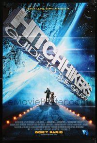 5f401 HITCHHIKER'S GUIDE TO THE GALAXY DS 1sh '05 Sam Rockwell, Mos Def, Zooey Deschanel