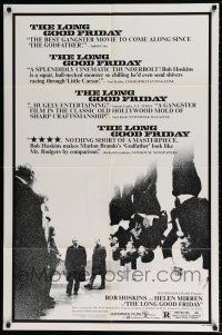 5f515 LONG GOOD FRIDAY 1sh '82 Helen Mirren, mobster Bob Hoskins crosses paths with the IRA!