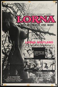 5f520 LORNA white style 1sh '64 super sexy Lorna Maitland in Russ Meyer sex classic!