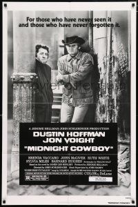 5f574 MIDNIGHT COWBOY 1sh R80 Dustin Hoffman, Jon Voight, John Schlesinger classic!