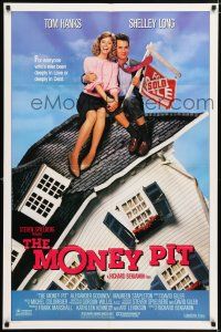 5f585 MONEY PIT 1sh '86 Steven Spielberg, Tom Hanks & Shelley Long are deeply in love & debt!