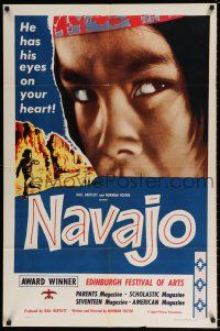 5f612 NAVAJO revised 1sh '52 Native American Indians, he has his eyes on your heart!