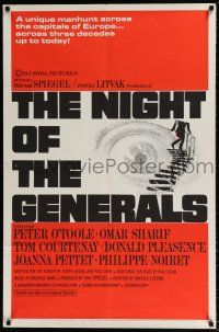 5f620 NIGHT OF THE GENERALS style B 1sh '67 World War II officer Peter O'Toole!