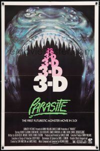 5f667 PARASITE 1sh '82 Demi Moore, the first futuristic monster movie in 3-D!