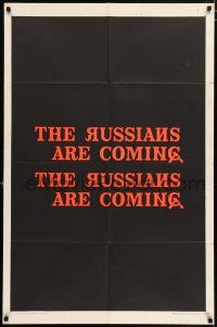 5f748 RUSSIANS ARE COMING teaser 1sh '66 directed by Norman Jewison, Russians vs Americans!
