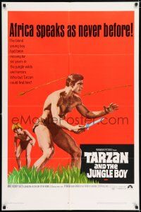 5f839 TARZAN & THE JUNGLE BOY 1sh '68 could Mike Henry find him in the wild jungle?