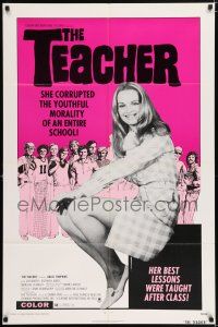 5f842 TEACHER 1sh '74 she corrupted an entire school, her best lessons were taught after class!