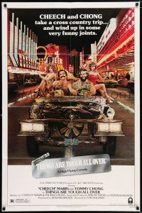5f868 THINGS ARE TOUGH ALL OVER 1sh '82 Cheech & Chong take a cross country trip to Las Vegas!