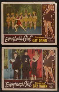 5g913 EVERYBODY'S GIRL 2 LCs '50 w/gorgeous Gay Dawn & five sexy barely-dressed strippers on stage!