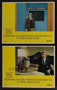 5g914 EVERYTHING YOU ALWAYS WANTED TO KNOW ABOUT SEX 2 LCs '72 Woody Allen, Gene Wilder w/sheep!