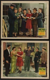 5g940 JONES FAMILY IN HOLLYWOOD 2 LCs '39 Jed Prouty, Spring Byington, co-written by Keaton!