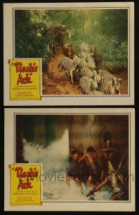 5g961 NOAH'S ARK 2 LCs R57 Michael Curtiz Biblical epic, the flood that destroyed the world!