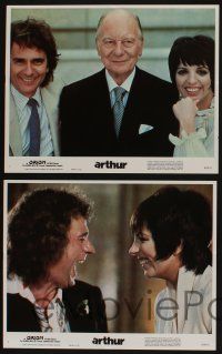 5g057 ARTHUR 8 LCs '81 wacky alcoholic Dudley Moore, Liza Minnelli, John Gielgud!