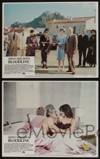 5g089 BLOODLINE 8 LCs '79 Audrey Hepburn, Ben Gazzara, James Mason, Romy Schneider, Omar Sharif!