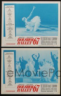 5g093 BOLSHOI BALLET 67 8 LCs '66 famous Russian ballet, images of pretty dancing ballerinas!