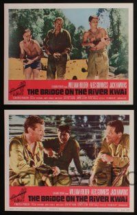 5g593 BRIDGE ON THE RIVER KWAI 7 LCs R63 William Holden, Alec Guinness, David Lean classic!