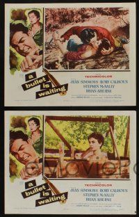 5g103 BULLET IS WAITING 8 LCs '54 Jean Simmons is trapped with Rory Calhoun & Stephen McNally!