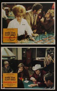 5g104 CALIFORNIA SPLIT 8 LCs '74 Robert Altman, George Segal & Elliott Gould as pro poker players!