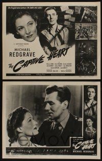 5g111 CAPTIVE HEART 8 LCs '47 military officer Michael Redgrave, directed by Basil Dearden!