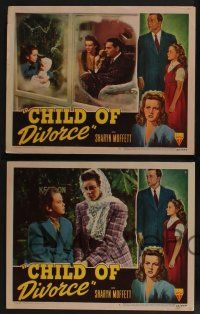 5g683 CHILD OF DIVORCE 5 LCs '46 directed by Richard Fleischer, Sharyn Moffett, Regis Toomey!