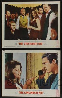 5g684 CINCINNATI KID 5 LCs '65 McQueen, Ann-Margret, Malden, Edward G. Robinson, Blondell!