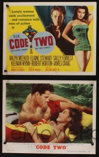 5g125 CODE TWO 8 LCs '53 sexy lonely Elaine Stewart seeks romance with Ralph Meeker!