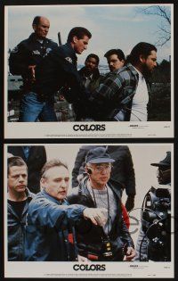 5g126 COLORS 8 LCs '88 Sean Penn & Robert Duvall as cops, candid image of director Dennis Hopper!