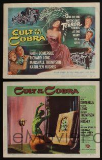 5g143 CULT OF THE COBRA 8 LCs '55 beauty Faith Domergue changed to a thing of TERROR, great images!