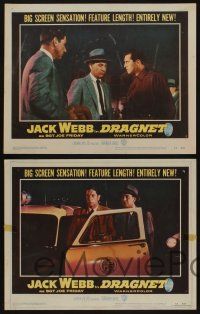 5g601 DRAGNET 7 LCs '54 Jack Webb as detective Joe Friday, Ben Alexander as Frank Smith!