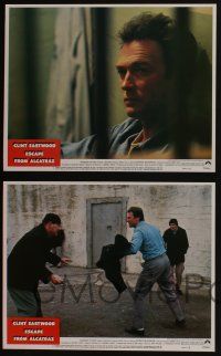 5g603 ESCAPE FROM ALCATRAZ 7 LCs '79 Clint Eastwood in famous prison, directed by Don Siegel!