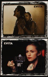 5g638 EVITA 6 LCs '96 glamorous Madonna as Eva Peron, Antonio Banderas, Alan Parker