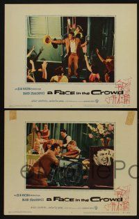 5g687 FACE IN THE CROWD 5 LCs '57 Andy Griffith took it raw like his bourbon & his sin, Elia Kazan