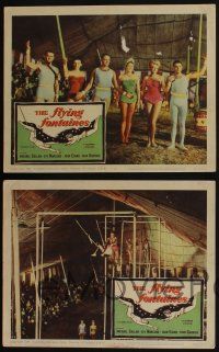 5g640 FLYING FONTAINES 6 LCs '59 Michael Callan, great images of the circus trapeze family!