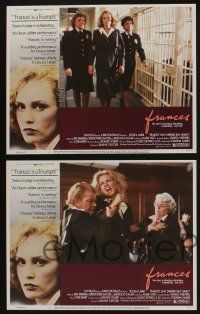 5g207 FRANCES 8 LCs '82 great images of Jessica Lange as cult actress Frances Farmer!