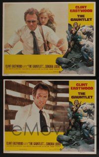 5g216 GAUNTLET 8 int'l LCs '77 Clint Eastwood & Sondra Locke, border art by Frank Frazetta!