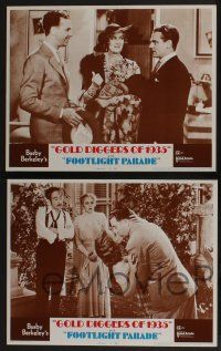 5g226 GOLD DIGGERS OF 1935/FOOTLIGHT PARADE 8 LCs '70 James Cagney, Powell, Stuart, top stars!