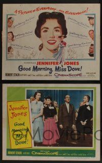 5g227 GOOD MORNING MISS DOVE 8 LCs '55 Jennifer Jones, Robert Stack, Robert Douglas!